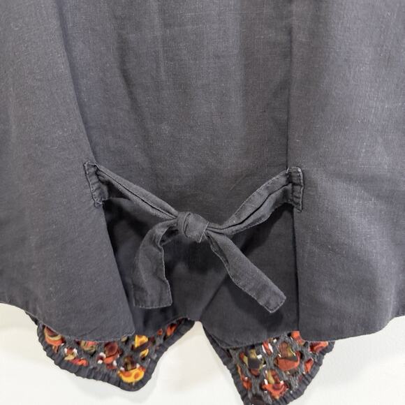 Vtg Woven Multicolor Vest Size PM Artsy Eclectic Abstract Hipster Indie Bohemian - Picture 6 of 7